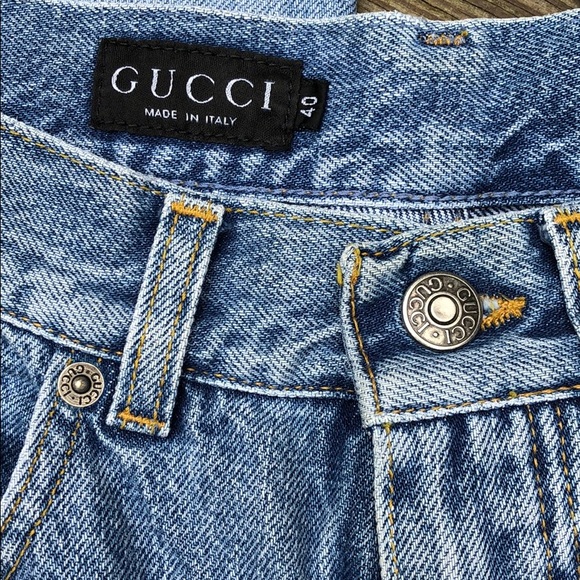⭐️HP🧜‍♀️ Gucci Vintage Mid Rise Jeans EUC Sz IT40 - Picture 5 of 8